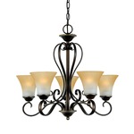 Duchess Chandelier - Champagne Marble / Palladian Bronze