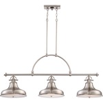 The Emery Linear Chandelier - Brushed Nickel