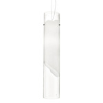 Lio Pendant - Nickel / White / Clear