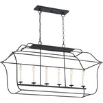 Gallery Island Chandelier - Royal Ebony / Ivory