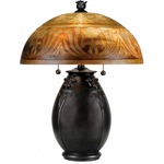 Signature 6781 Table Lamp - Teco Rossa Bronze / Art Nouveau
