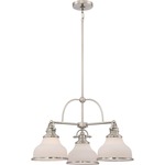 Grant Chandelier - Opal / Brushed Nickel