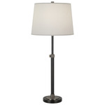 Bruno Adjustable Column Table Lamp - Lead Bronze / Fondine