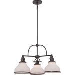 Grant Chandelier - Opal / Palladian Bronze