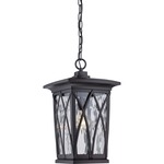 Grove Outdoor Pendant - Black / Clear Water