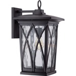 Grove Outdoor Wall Light - Black / Clear Water