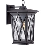 Grove Outdoor Wall Light - Black / Clear Water