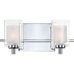 Kolt G9 LED Bathroom Vanity Light - Polished Chrome / Clear