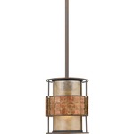 Laguna Mini Pendant - Renaissance Copper / Tiffany Mosaic