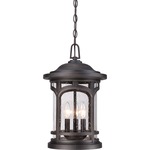 Marblehead Outdoor Pendant - Palladian Bronze / Clear Seedy