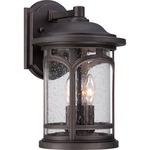 Marblehead Outdoor Wall Light - Palladian Bronze / Clear Seedy