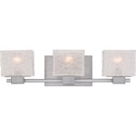 Melody Bathroom Vanity Light - Brushed Nickel / Sandblasted Glass