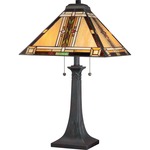 Navajo Table Lamp - Valiant Bronze / Tiffany