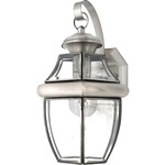 Newbury Outdoor Wall Sconce - Pewter / Clear