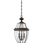 Newbury Outdoor Pendant - Medici Bronze / Clear