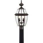 Newbury Outdoor Post Light - Medici Bronze / Clear