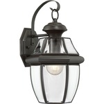 Newbury Outdoor Wall Sconce - Medici Bronze / Clear