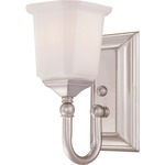 Nicholas Bathroom Vanity Light - Brushed Nickel / Opal