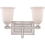 Nicholas Bathroom Vanity Light - Brushed Nickel / Opal