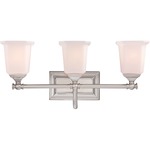 Nicholas Bathroom Vanity Light - Brushed Nickel / Opal