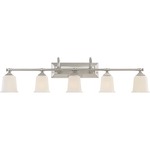 Nicholas Bathroom Vanity Light - Brushed Nickel / Opal