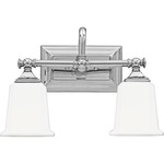 Nicholas Bathroom Vanity Light - Polished Chrome / Opal