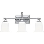 Nicholas Bathroom Vanity Light - Polished Chrome / Opal