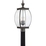 Oasis Outdoor Post Light - Medici Bronze / Clear