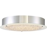 Platinum Blaze Ceiling Light - Polished Chrome / Crystal