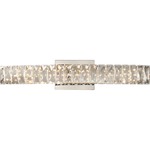 Platinum Gala Bathroom Vanity Light - Polished Chrome / Crystal