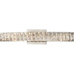 Platinum Gala Bathroom Vanity Light - Polished Chrome / Crystal