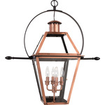 Rue De Royal Outdoor Pendant - Aged Copper / Clear