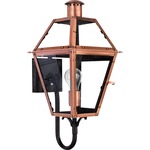 Rue De Royal Outdoor Wall Light - Aged Copper / Clear