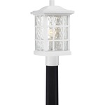 Stonington Outdoor Post Light - White / Clear Water