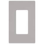 Claro Designer Style 1 Gang Wall Plate - Gloss Grey