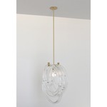 Lasso 1.0 Pendant - Brushed Brass / Clear