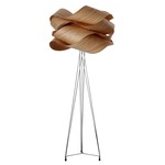 Link Floor Lamp - Matte Nickel / Natural Cherry