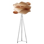 Link Floor Lamp - Matte Nickel / Natural Beech
