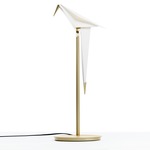Perch Light Table Lamp - Brass / White