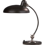 Bruno Adjustable C Arm Table Lamp - Lead Bronze