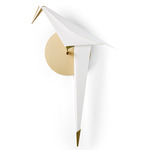 Perch Wall Sconce - Brass / White
