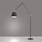 Tolomeo Mega Floor Lamp - Black / Black Shade