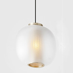 Bloom Pendant - Nickel / White
