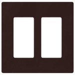 Claro Designer Style Wall Plate - Gloss Brown