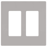 Claro Designer Style Wall Plate - Gloss Grey