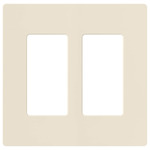 Claro Designer Style Wall Plate - Gloss Light Almond