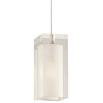 Solitude Freejack Pendant - Satin Nickel / Frost