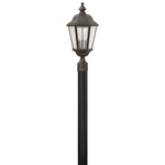 Edgewater 120V Outdoor Pier / Post Mount - Oil Rubbed Bronze / Clear Seedy