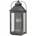 Anchorage 120V Outdoor Wall Sconce - Aged Zinc / Clear