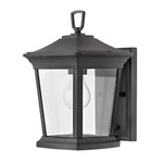 Bromley Mini Outdoor Wall Light - Museum Black / Clear